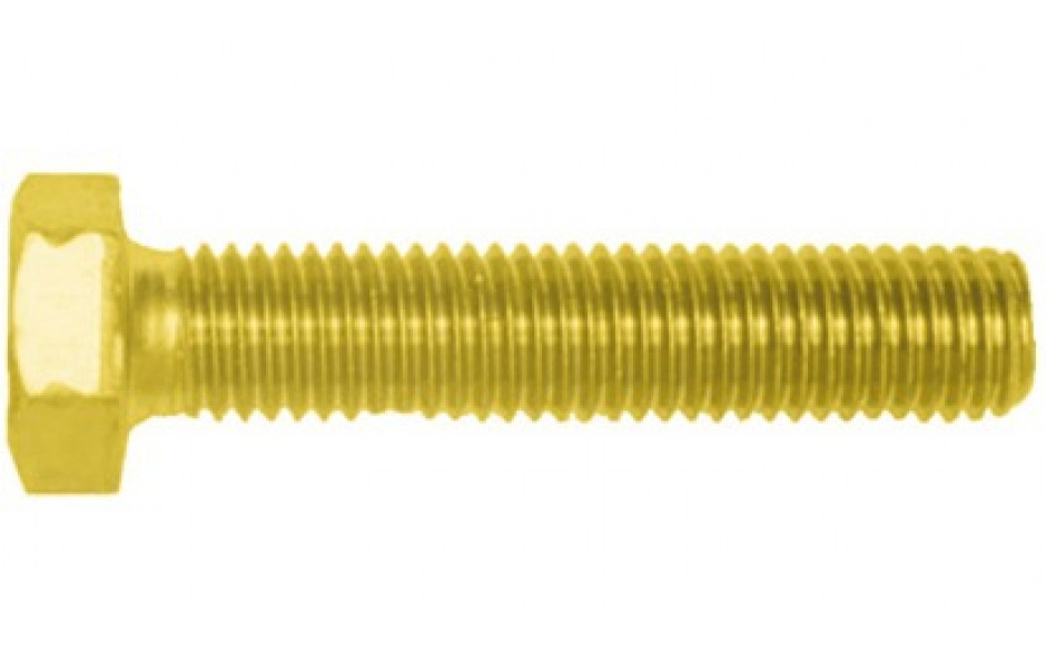 Sechskantschraube ISO 4017 - 8.8 - verzinkt gelb - M5 X 20