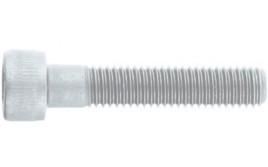 Zylinderschraube ISO 4762 - 8.8 - Zinklamelle silber+Topcoat - M12 X 50