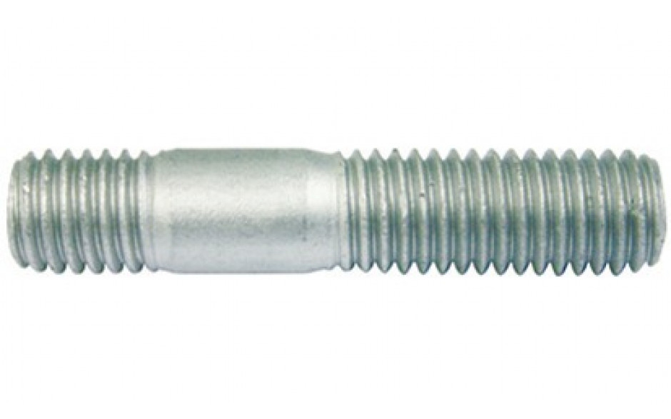 Stiftschraube DIN 939 - 10.9 - Zinklamelle silber - M16 X 40