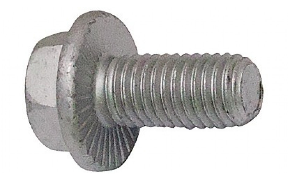 RECA Sechskant-LOCK-Schraube mit Flansch - 10.9 - Zinklamelle silber - M12 X 30