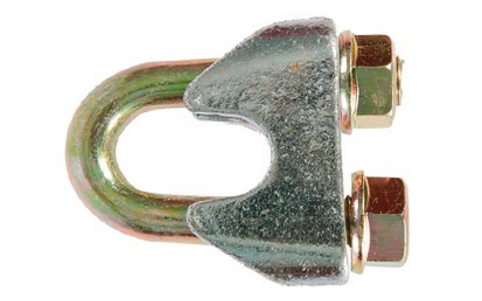 Seilklemme 5 mm DIN EN 13411-5 Stahl verzinkt/gelb verzinkt