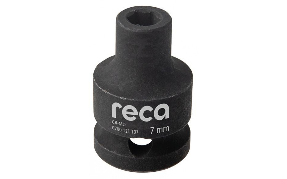 RECA Kraft-Steckschlüsseleinsatz 1/2" DIN 3129 Sechskant 7 mm kurz