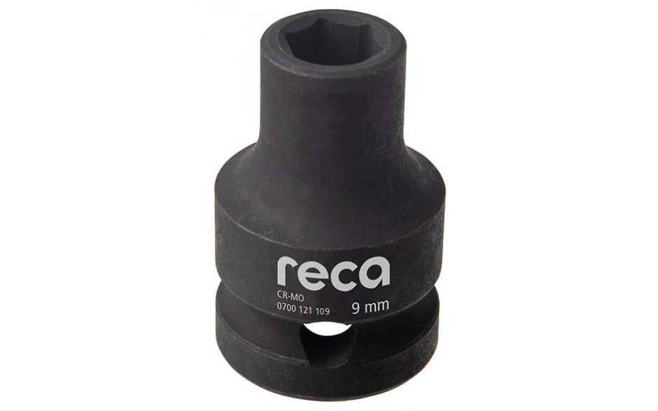RECA Kraft-Steckschlüsseleinsatz 1/2" DIN 3129 Sechskant 9 mm kurz