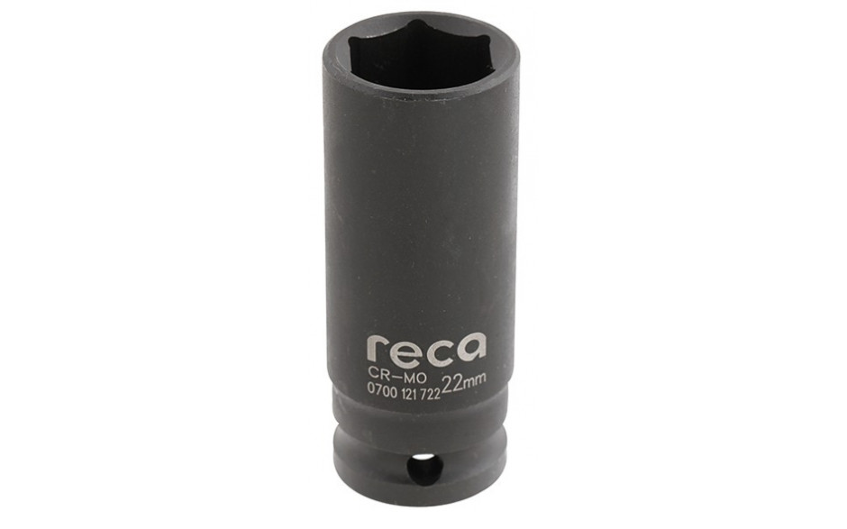 RECA Kraft-Steckschlüsseleinsatz 1/2" DIN 3129 Sechskant, lang 22 mm