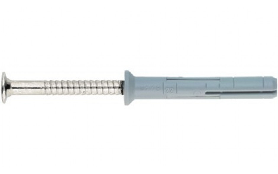 Nageldübel evo Grip - Senkkopf - Nylon - Stahl - verzinkt blau - 8 X 160