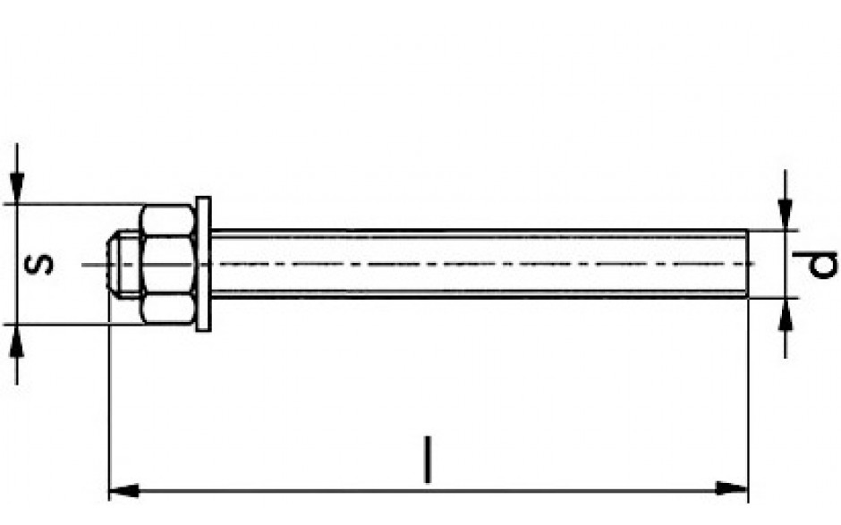 Ankerstange VMU-A - 5.8 - verzinkt blau - M 10 X 150