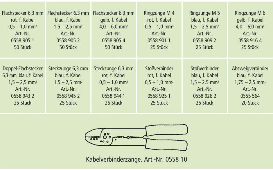 RECA Sortiment - Kabelverbinder & Zange - 370-teilig