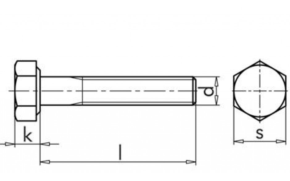 Sechskantschraube ISO 4014 - A4-70 - M20 X 110 - ADW7/2