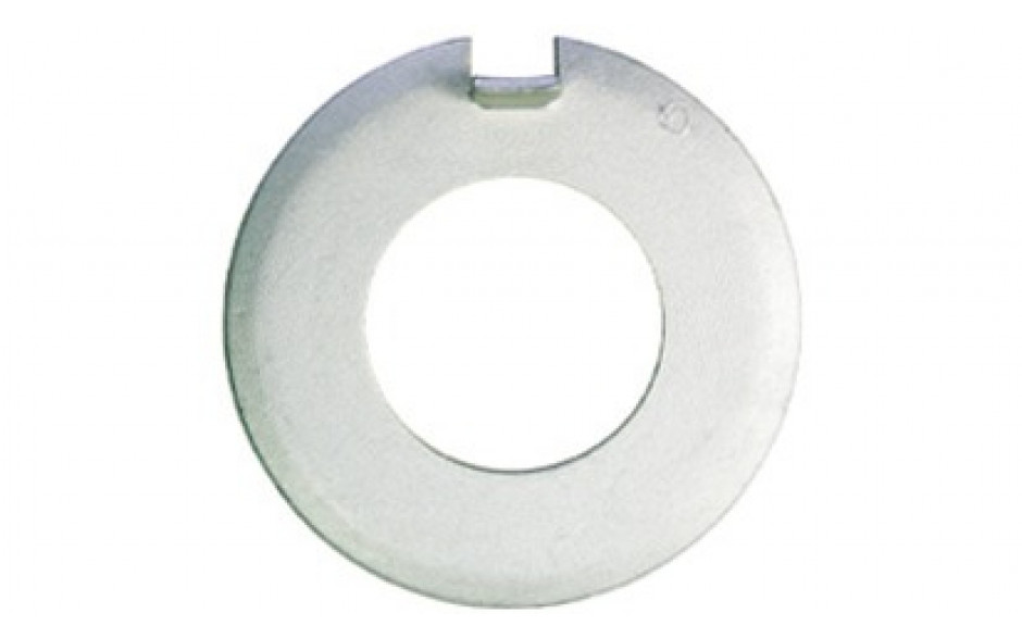 Sicherungsblech mit Nase DIN 432 - Stahl - Zinklamelle silber - M20=21mm