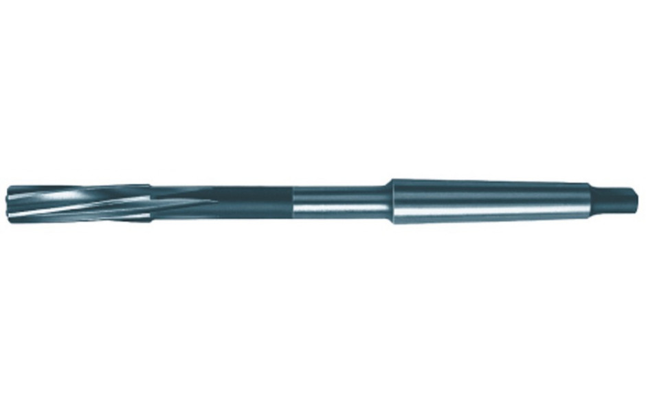 Maschinenreibahle DIN208 HSS-E mit MK-Schaft spiralgenutet H 15 mm Durchmesser/MK 2