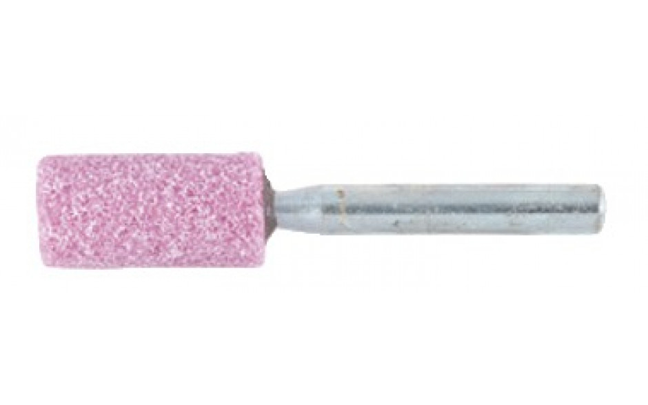 Zylinderschleifstift Durchmesser 13 x 25 mm Schaft 6 mm Edelkorund rosa Korn 60