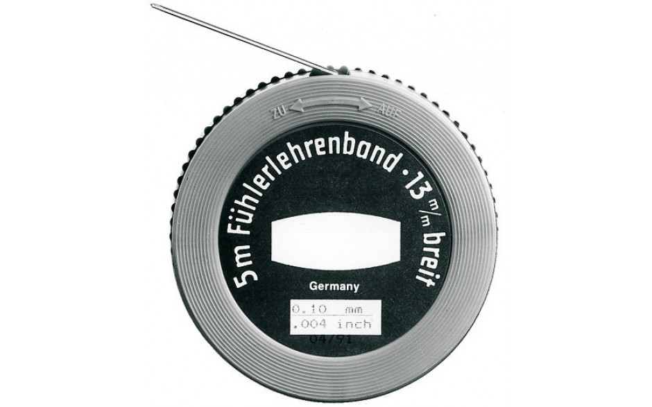Präzisions-Fühlerlehrenband, Inhalt 5 m, Stärke 0,05 mm