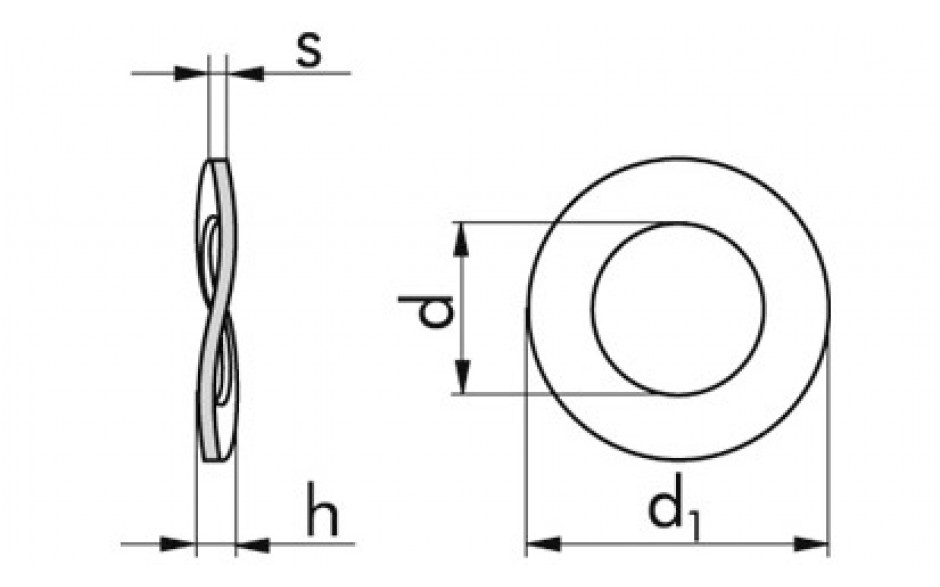 Scheibenfeder DIN 137B - 1.4310 - M3=3,2mm