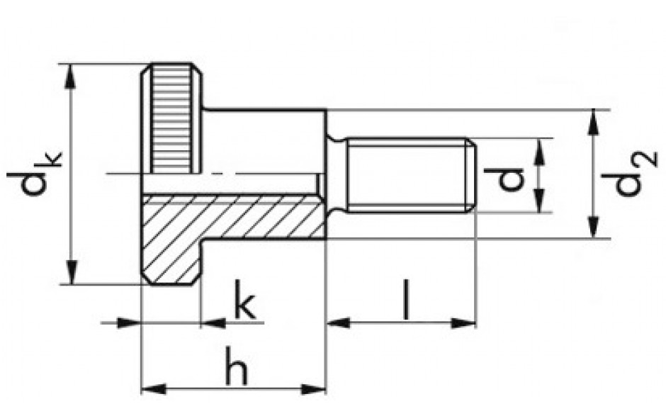 Rändelschraube DIN 464 - 5.8 - blank - M3 X 8