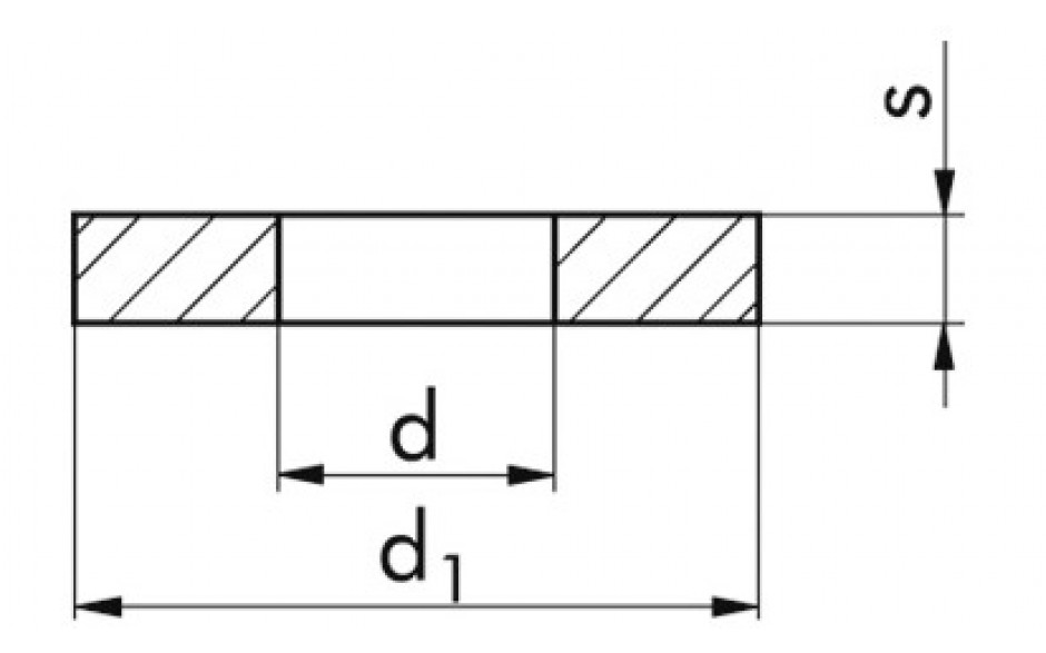 Scheibe DIN 6340 - Stahl - blank - M12=13mm
