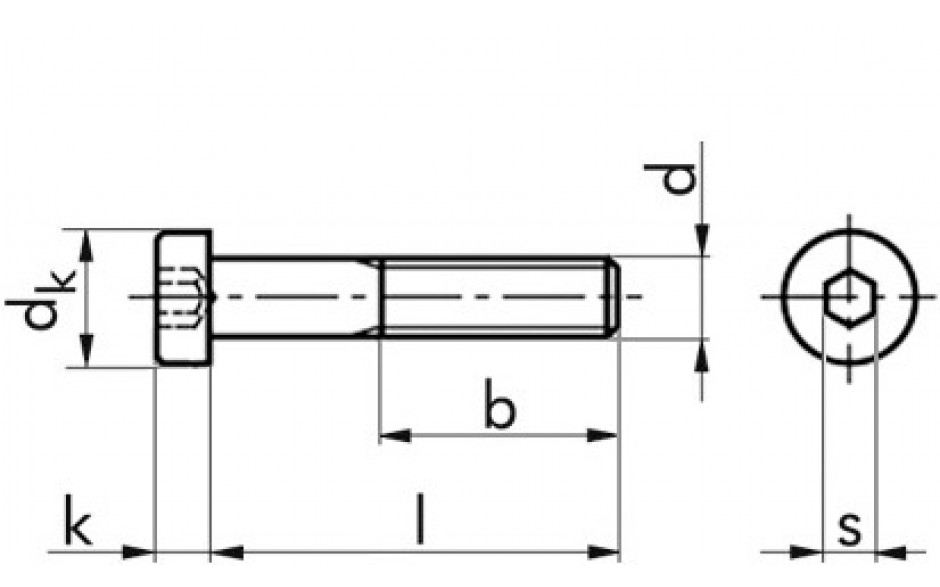 Zylinderschraube DIN 7984 - 08.8 - Zinklamelle silber - M16 X 40