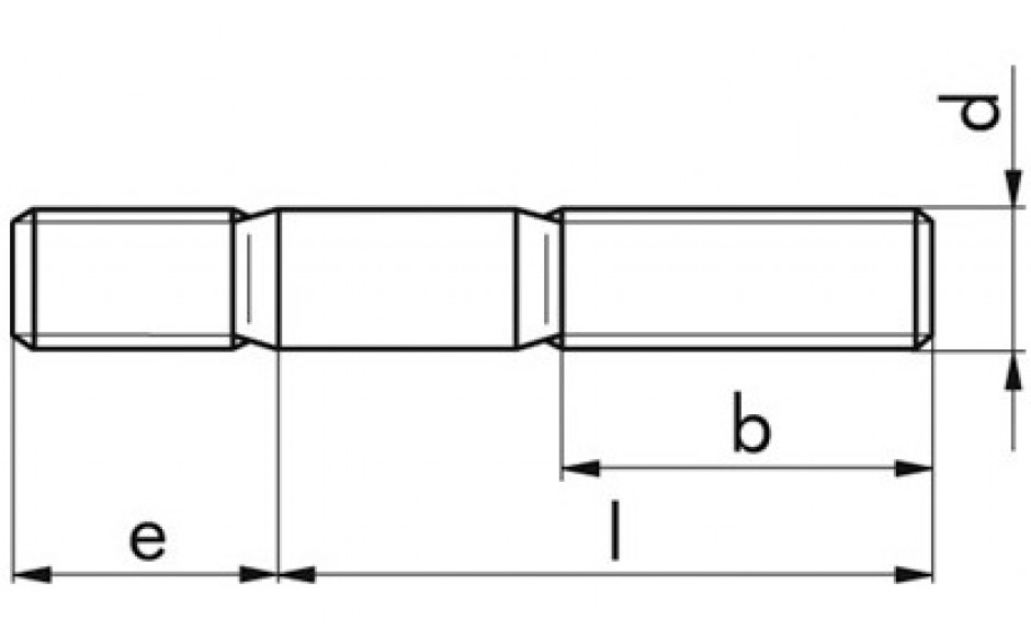 Stiftschraube DIN 835 - 8.8 - blank - M16 X 50