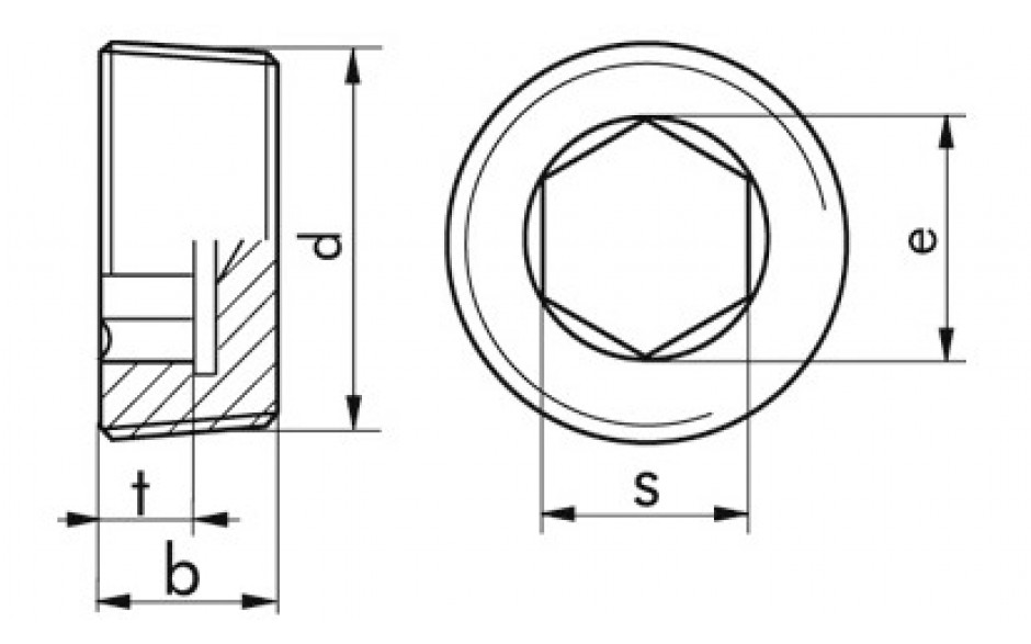 Verschlussschraube DIN 906 - Messing - blank - M14 X 1,5