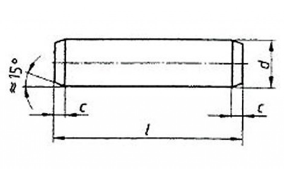 Zylinderstift ISO 2338 - A1 - 2m6 X 6
