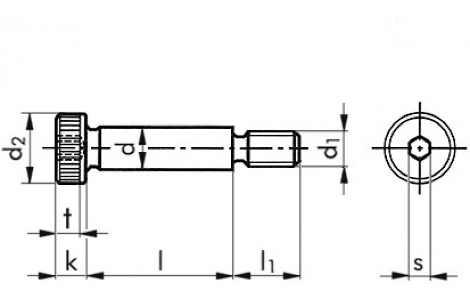 Zylinder-Passschulterschraube ISO 7379 - 012.9 - M12 X 45 - DS16-f9