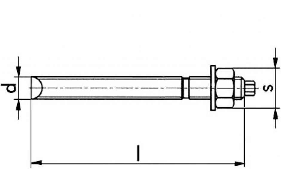 Ankerstange V-A - Edelstahl A4 - M16-105/250