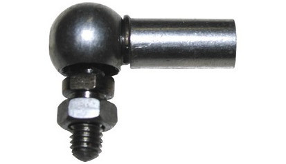 Winkelgelenk DIN 71802 - Stahl - blank - M14 X 1,5 - CS19