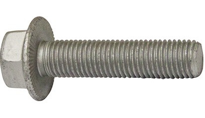 RECA Sechskant-Rippen-Schraube mit Flansch - 10.9 - Zinklamelle silber - M16 X 1,5 X 45