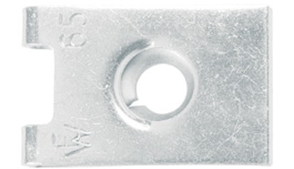 Blechmutter OPEL 6,3mm - Federstahl - verzinkt blau - 25 X 14,5