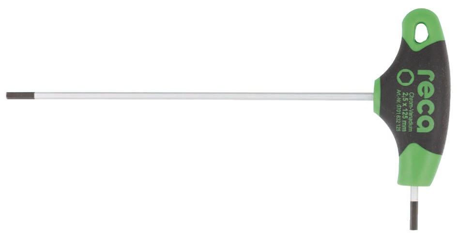 RECA T-Griff Stiftschlüssel ISK 3 x 125 mm
