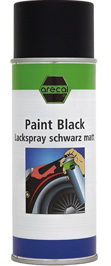 RECA arecal Lack Spray schwarz matt 400 ml