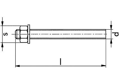 Ankerstange VMU-A - Edelstahl A4 - M 12 X 130