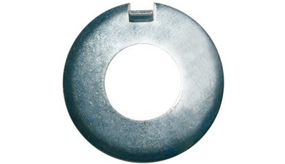 Sicherungsblech mit Nase DIN 432 - Stahl - verzinkt blau - M20=21mm