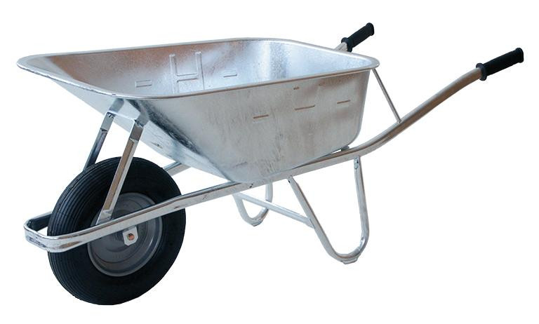 Schiebetruhe Austro Bau 100 l vollverzinkt Luftrad mit Stahlfelge