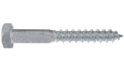 Sechskant-Holzschraube DIN 571 - Stahl - feuerverzinkt - 16 X 160