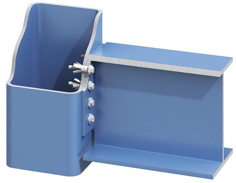Lindapter® Hollo-Bolt mit Sechskantschraube Typ HB - Stahl - verzinkt blau - M16 X 75 - HB16-1