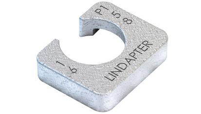 Lindapter® Unterlegscheibe Typ P2 - kurz - Stahl - verzinkt blau - P2S20