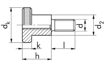 Rändelschraube DIN 464 - 5.8 - blank - M6 X 30