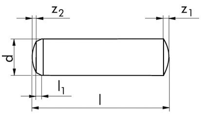 Zylinderstift DIN 6325 - Stahl - blank - 1,5m6 X 6