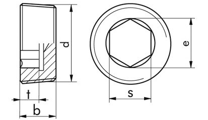 Verschlussschraube DIN 906 - Stahl - blank - R 1/4