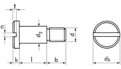 Flachkopfschraube DIN 923 - 5.8 - verzinkt blau - M5 X 2,5