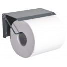 RECA MAXMOBIL Papierrollenhalter (ohne Papierrolle) ca. 160 x 270 x 35 mm, RAL 7016 Struktur PLPRH-R